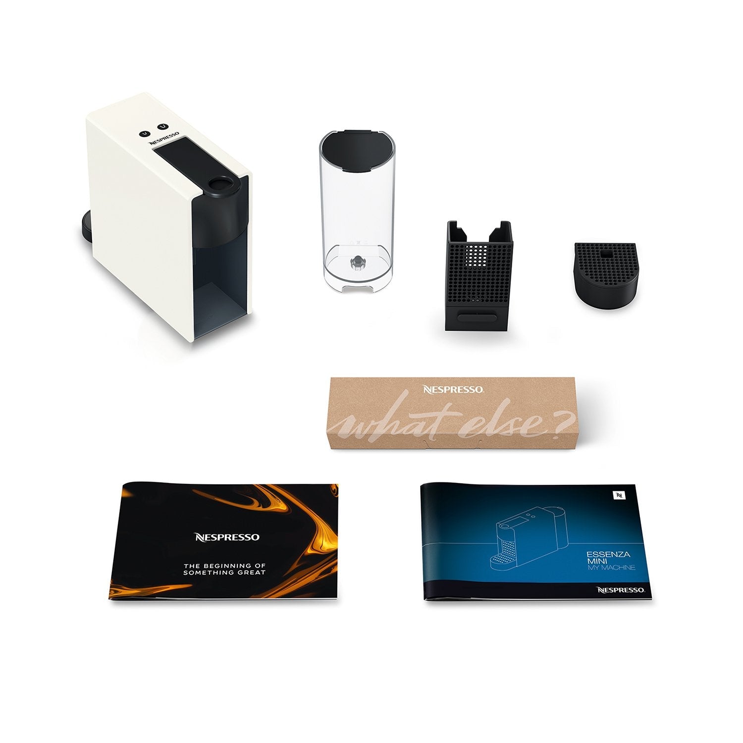 Krups Cafetera Essenza Mini Nespresso 19 Bares Eco Pack Blanca