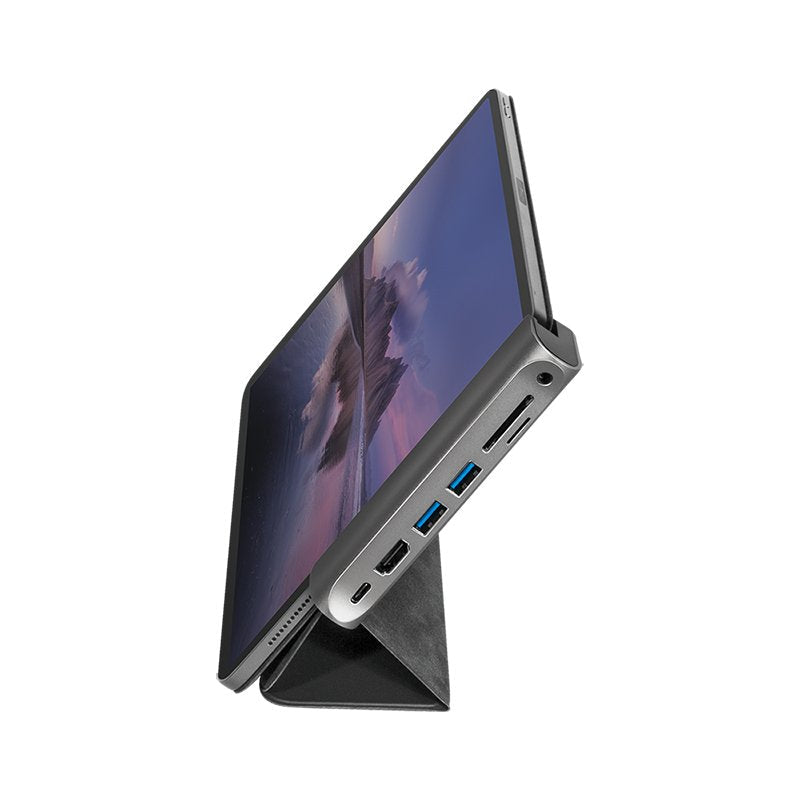 Usb 3.2 Gen1 Docking Station, 7-Port, Pd, For Ipad, Aluminum