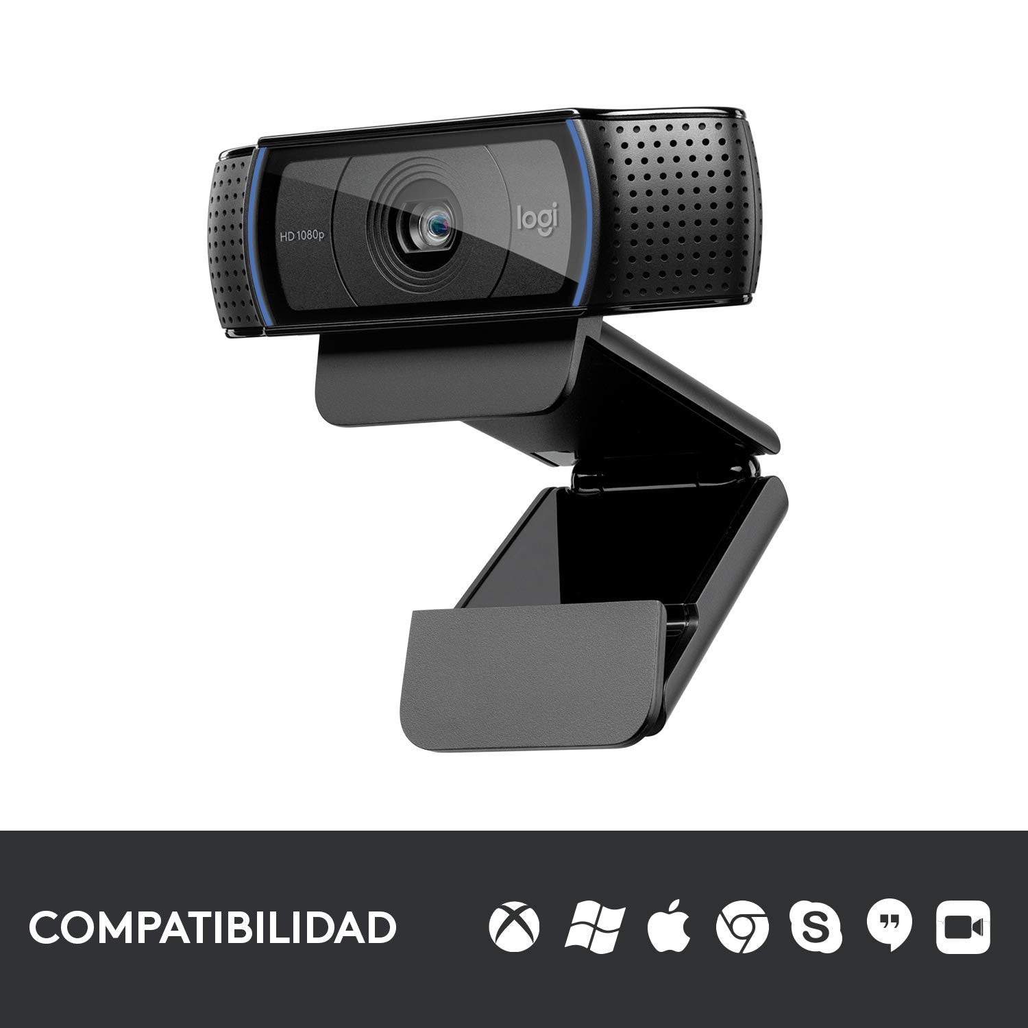 EAN 5099206061309 - Logitech 960-001055 cámara web 3 MP 1920 x 1080 Pixeles USB 2.0 Negro imagen 5