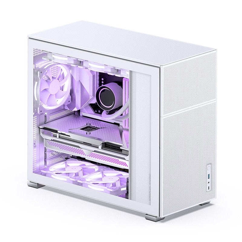 Jonsbo D41 Mesh Atx Carcasa, Tempered Glass - Blanco