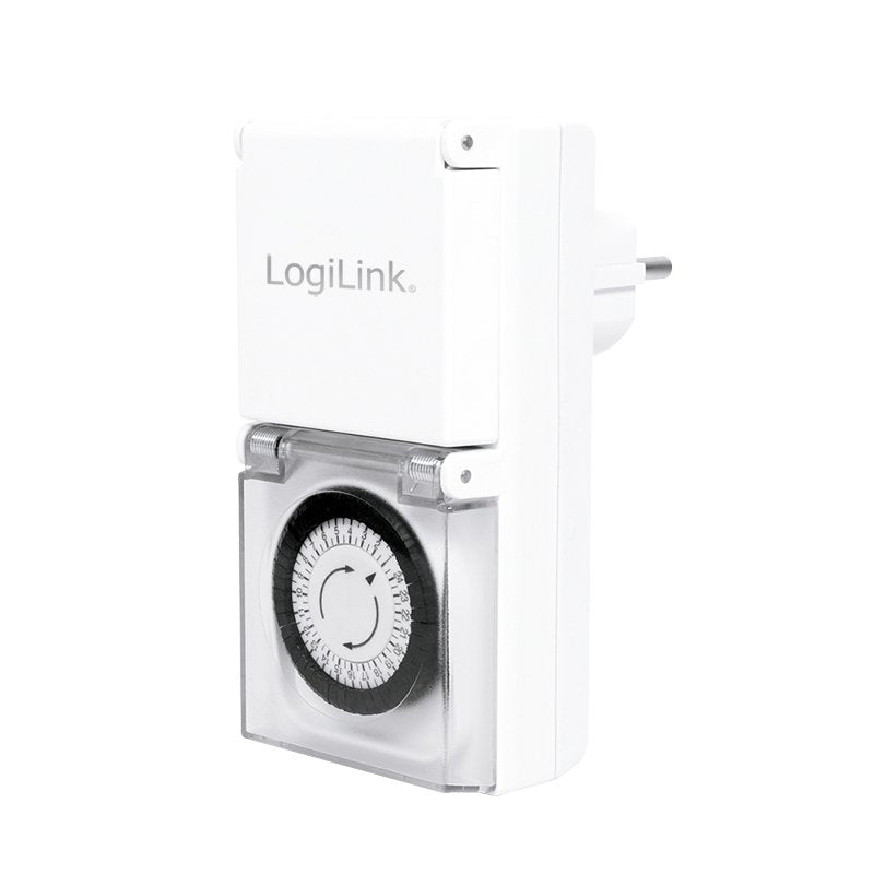 Programador Electrico Cuadrado Analogico Mecanico Ip44 Exterior Logilink Blister 2 Unidades