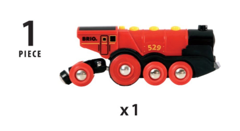 Vehículo De Juguete Brio Locomotora A Batería World Red Lola, 33592