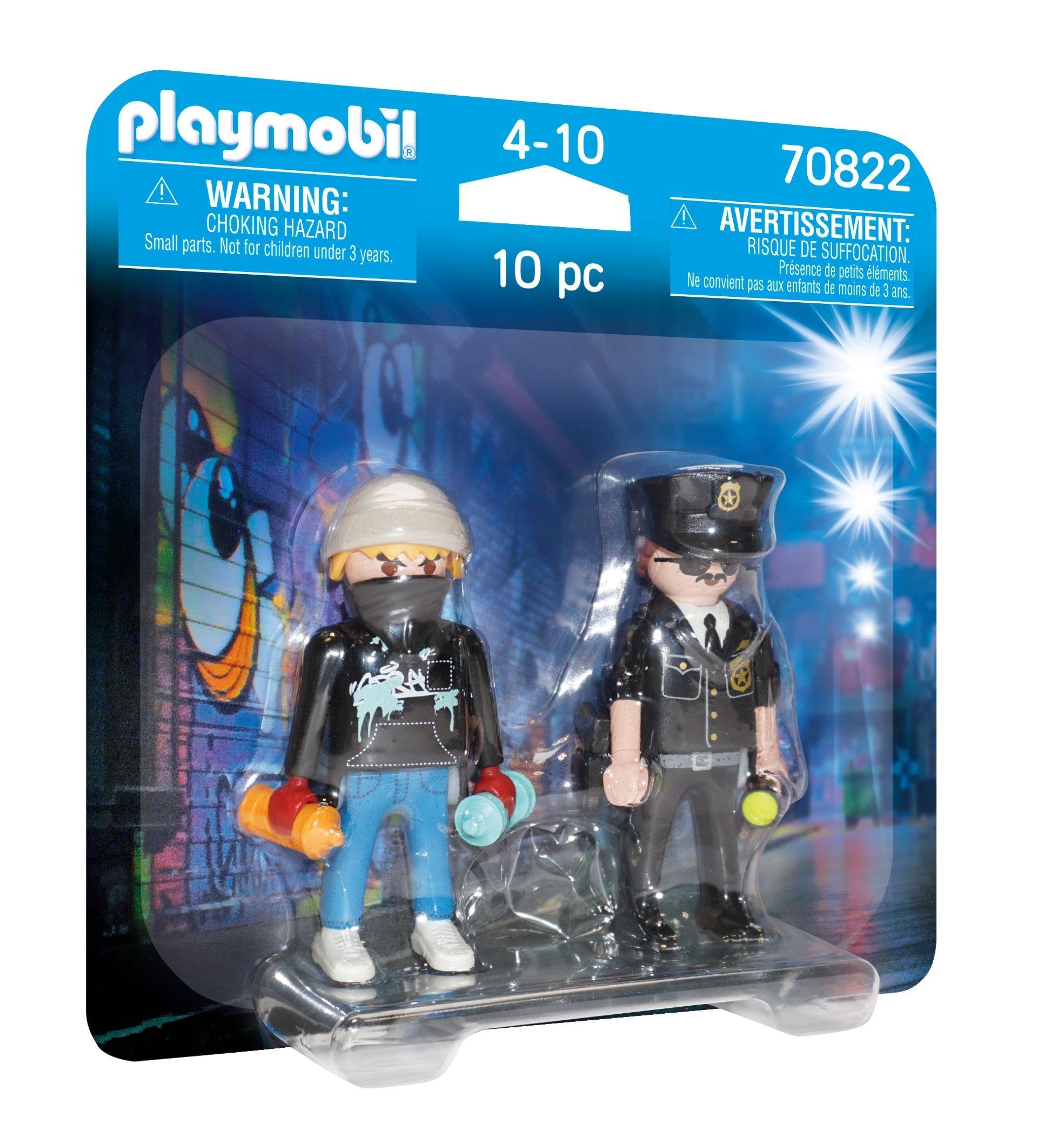 Playmobil 70822 Duopack Policía Y Vandalo