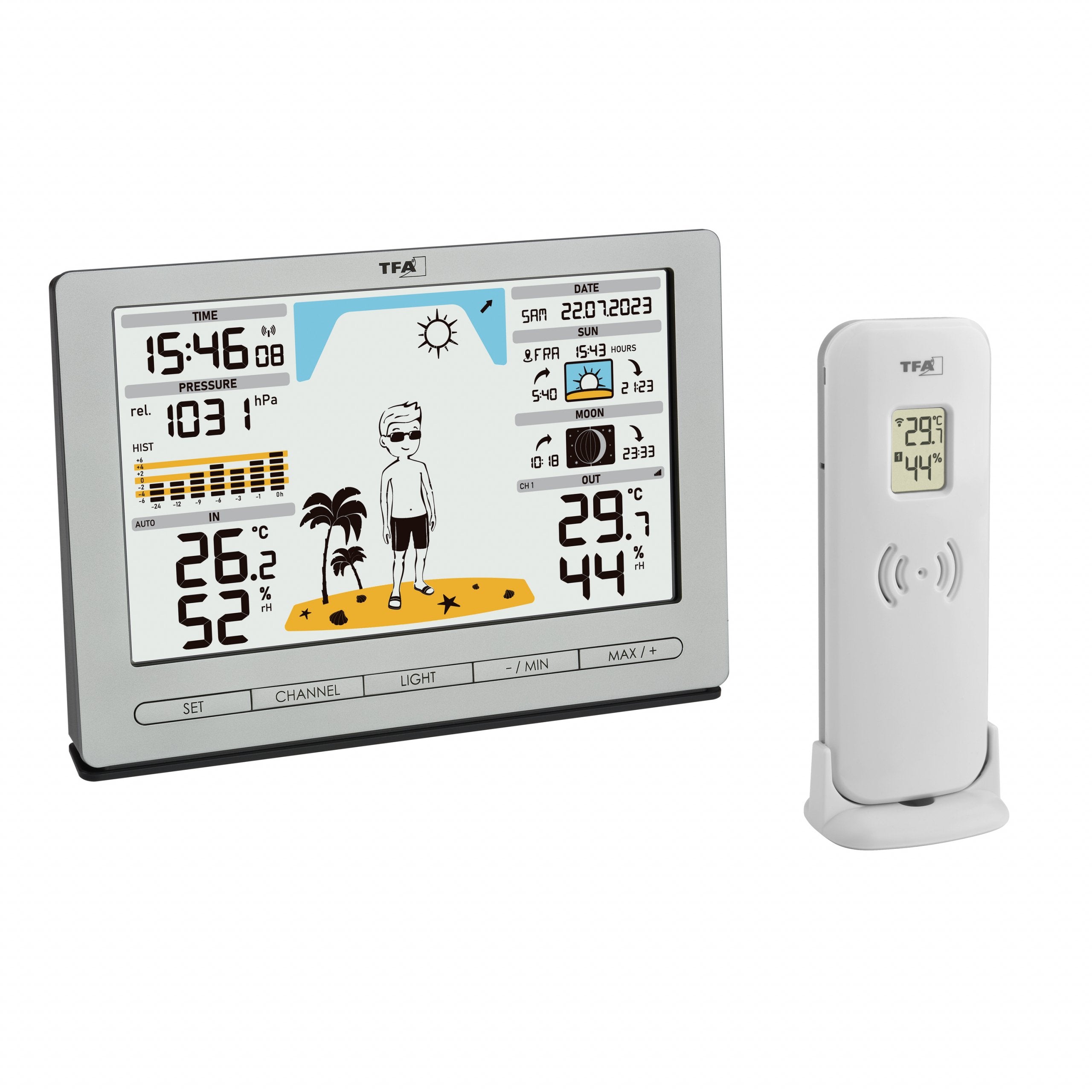 Tfa 35.1097.54 Estación Meteorológica Silver Meteo Jack
