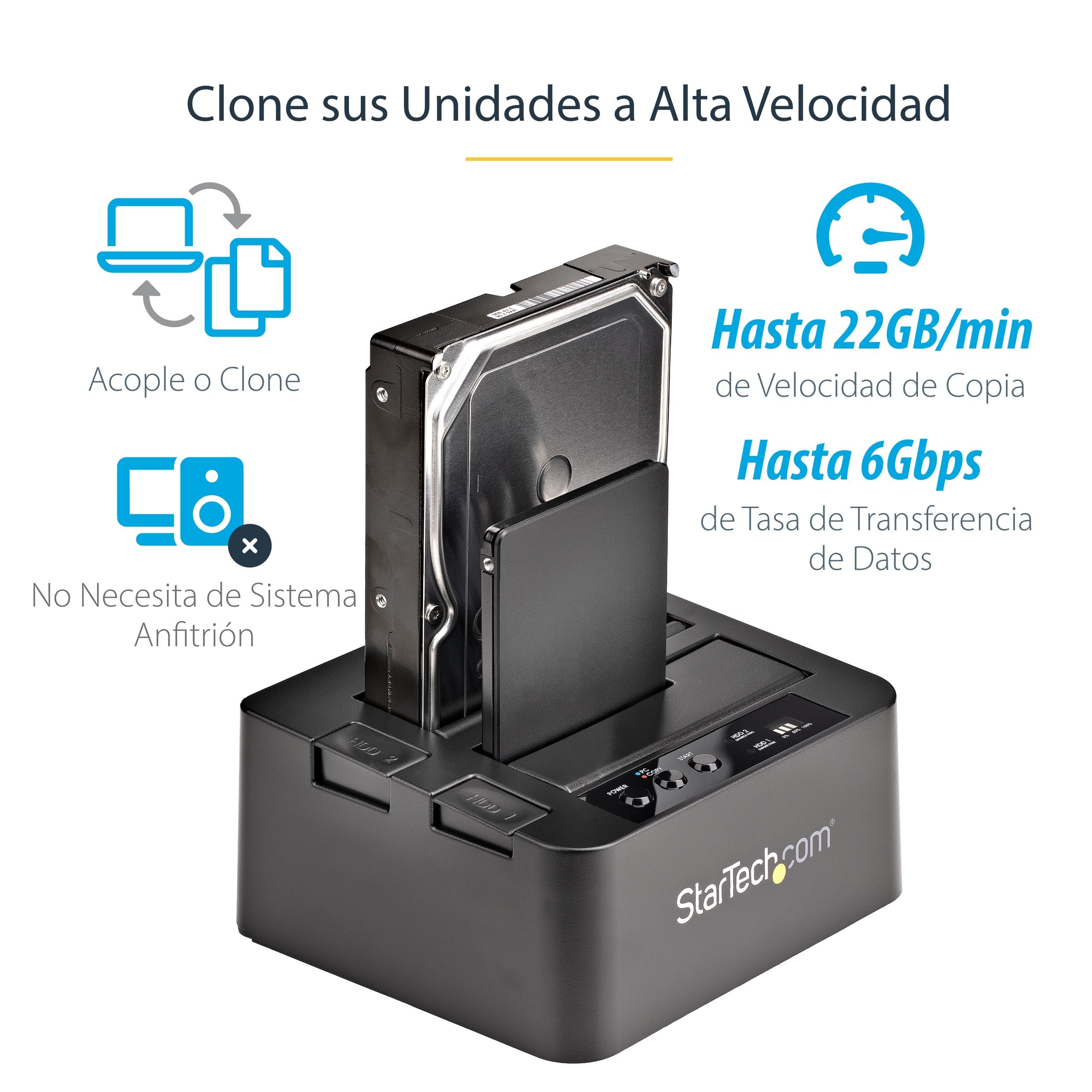 EAN 0065030855884 - StarTech.com SDOCK2U33RE duplicador de datos y soporte Duplicador de HDD/ SSD (discos duros/unidades de e imagen 5