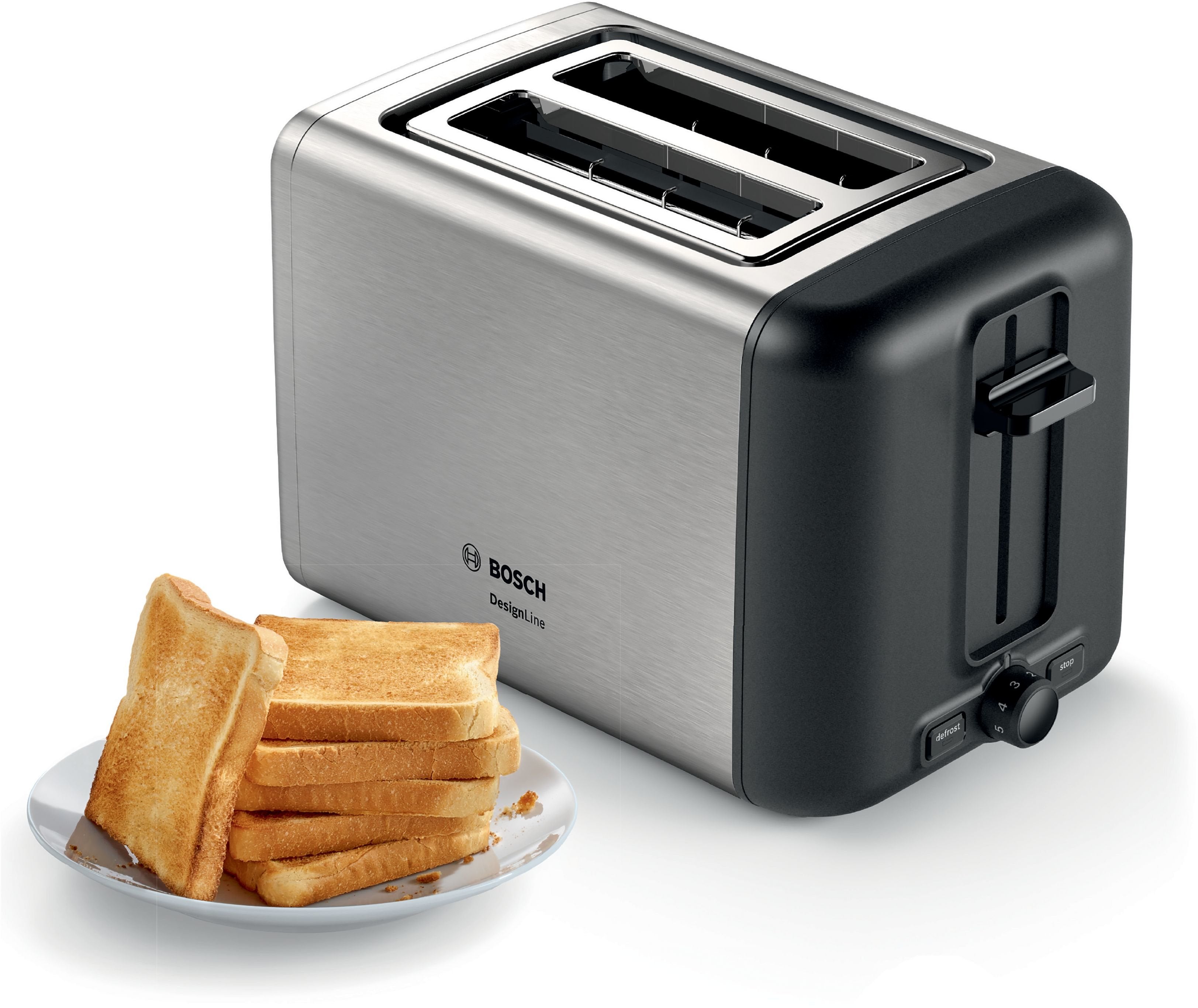 EAN 4242005188628 - Bosch TAT3P420 tostadora 2 rebanada(s) 970 W Acero inoxidable imagen 1