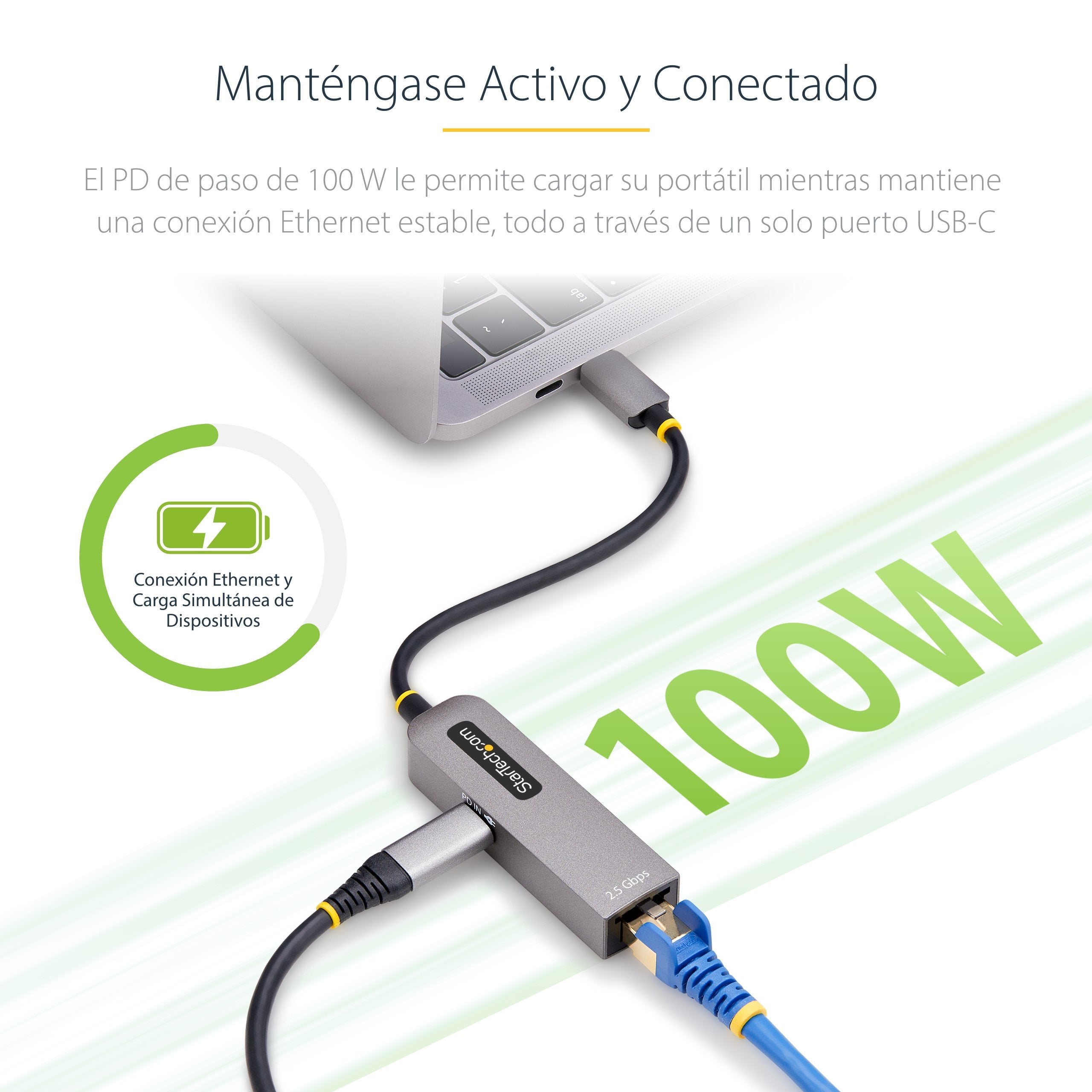EAN 0065030904742 - StarTech.com 2GPD3-USB-C-ETHERNET adaptador y tarjeta de red 5000 Mbit/s imagen 10