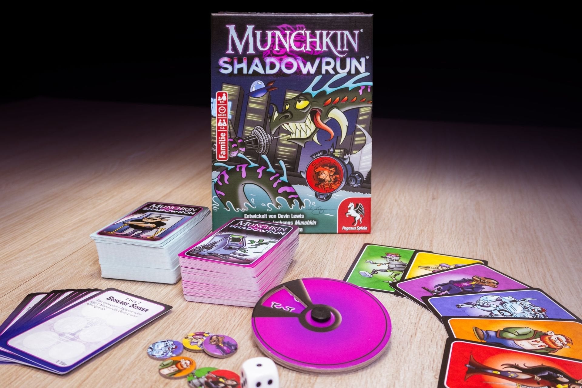 Pegasus Munchkin Shadowrun, Juego De Cartas 17037g