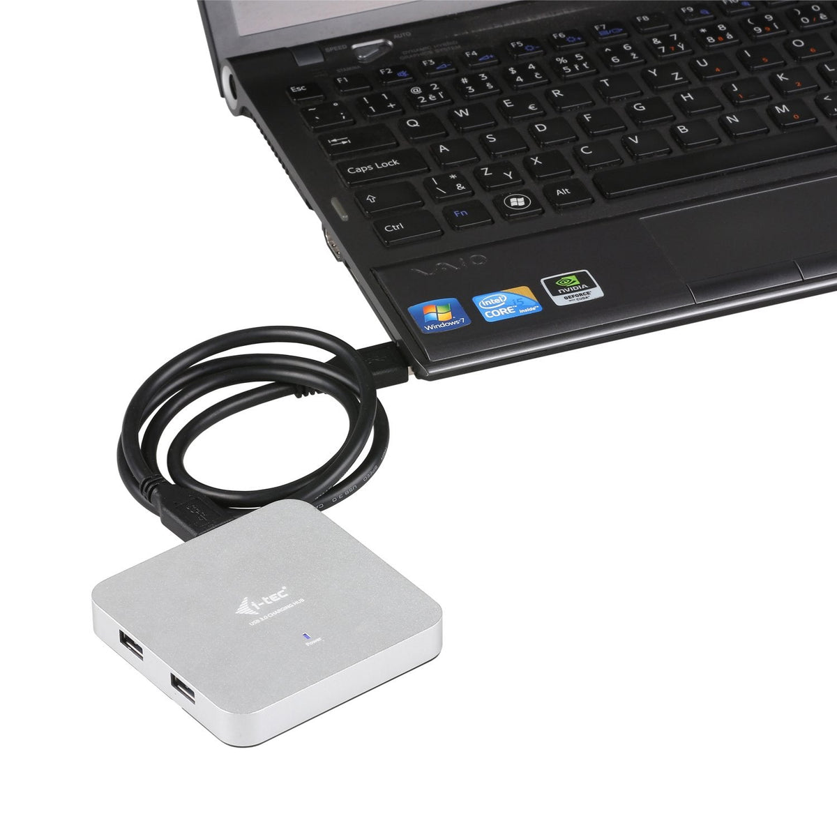 I-Tec Usb 3.0 Metal Charging Hub [4 Ports, Con Adaptador De Corriente]