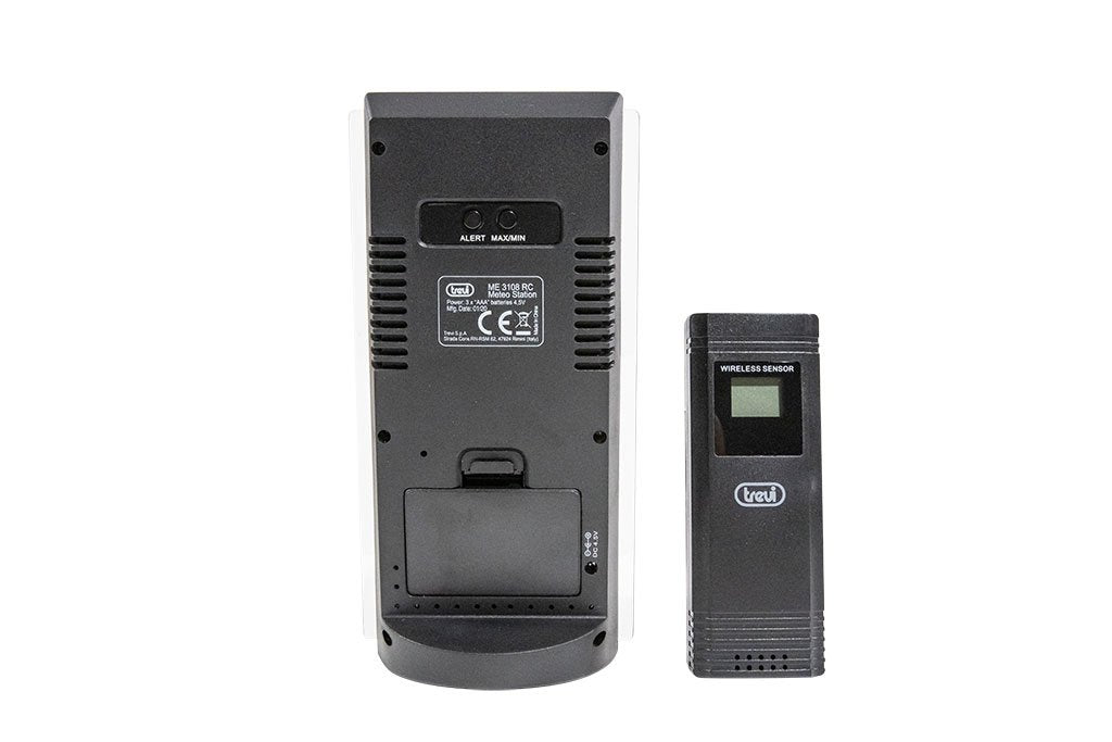 Weather Station With External Sensor Trevi Me 3108 Rc Black