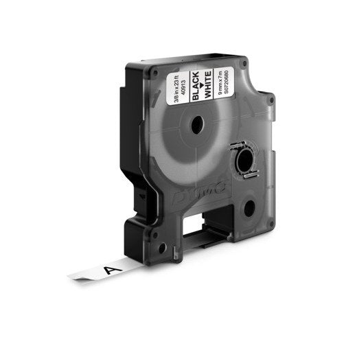 Dymo D1 Cinta Autoadhesiva Estándar, Negro Sobre Blanco, 9mmx7m, Pack De 10 S0720680 (41913)