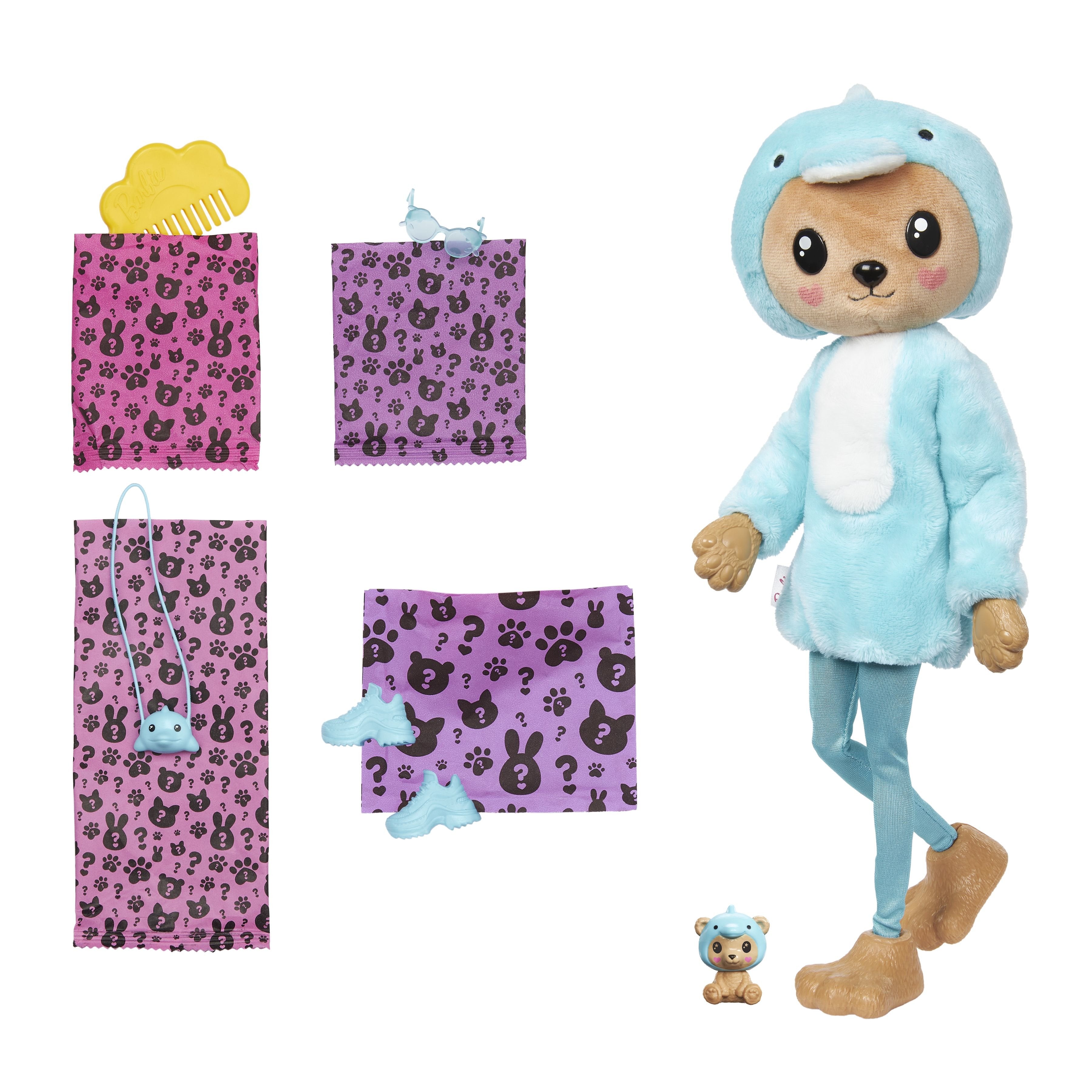 Muñeca Chelsea Cutie Reveal Serie Disfraces Osito Delfin Barbie