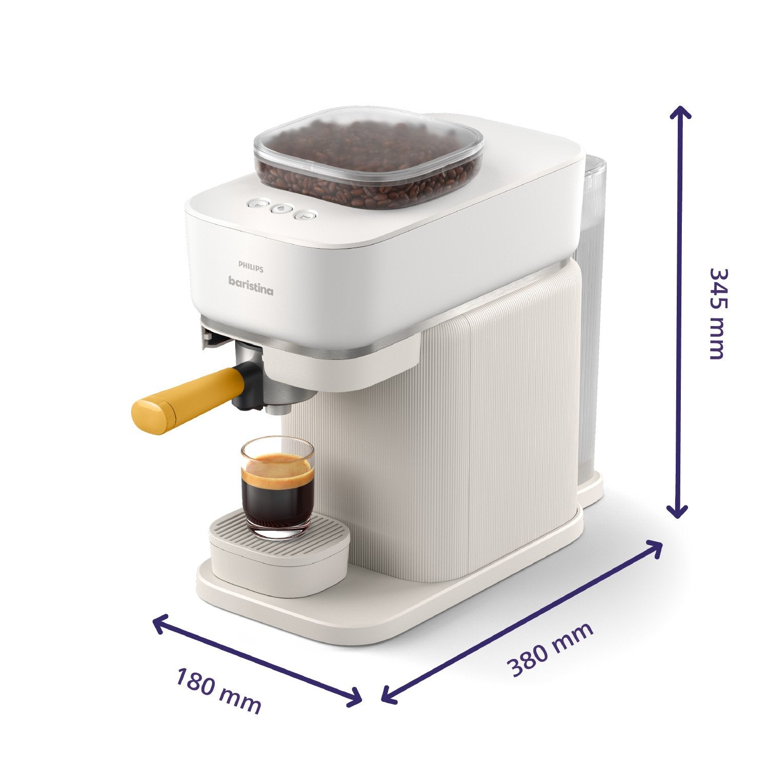 Philips Bar300 03 Baristina Coffee Maker, White