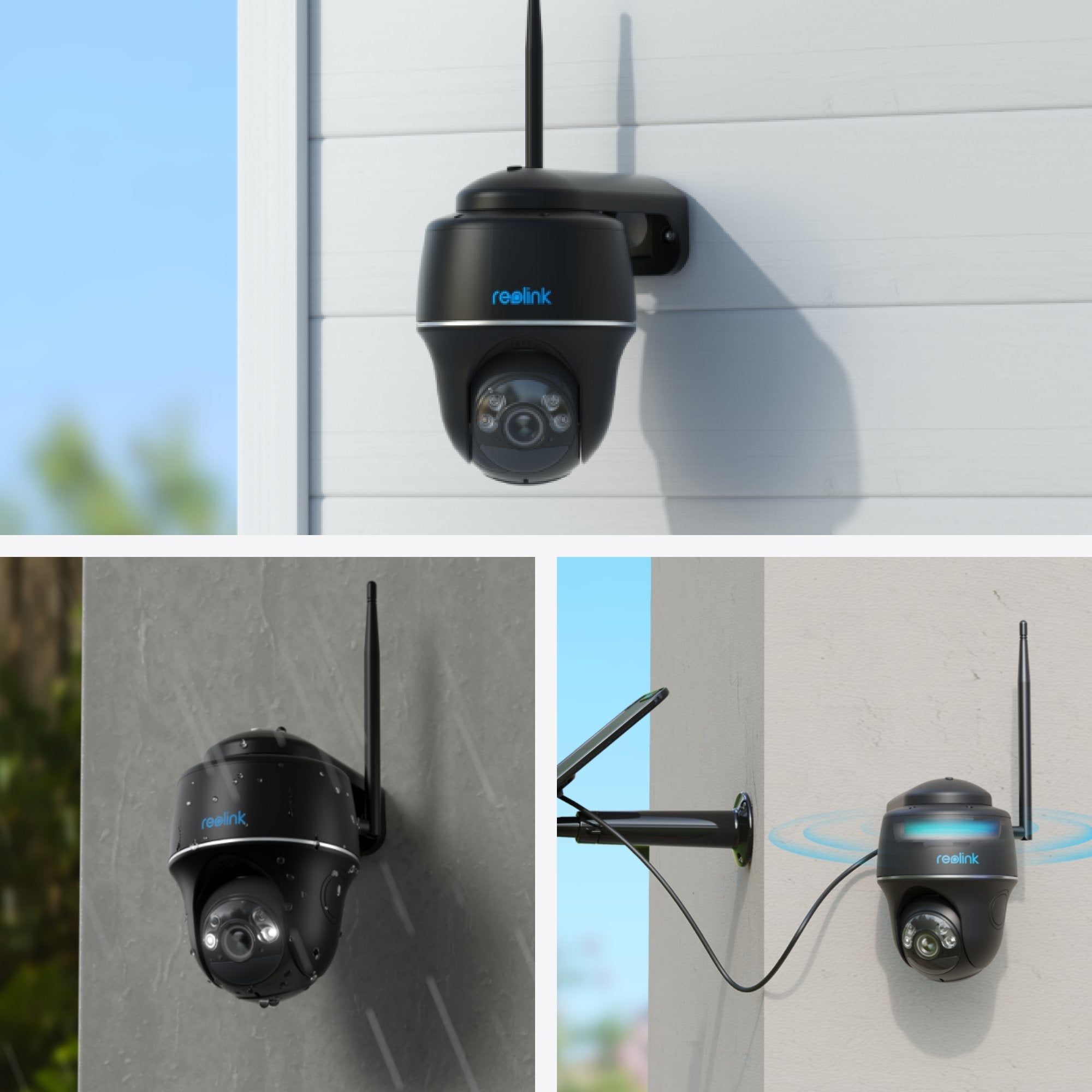 Cámara Ip Reolink Argus Pt 5mp Typ-C Negra Funciona Con Batería