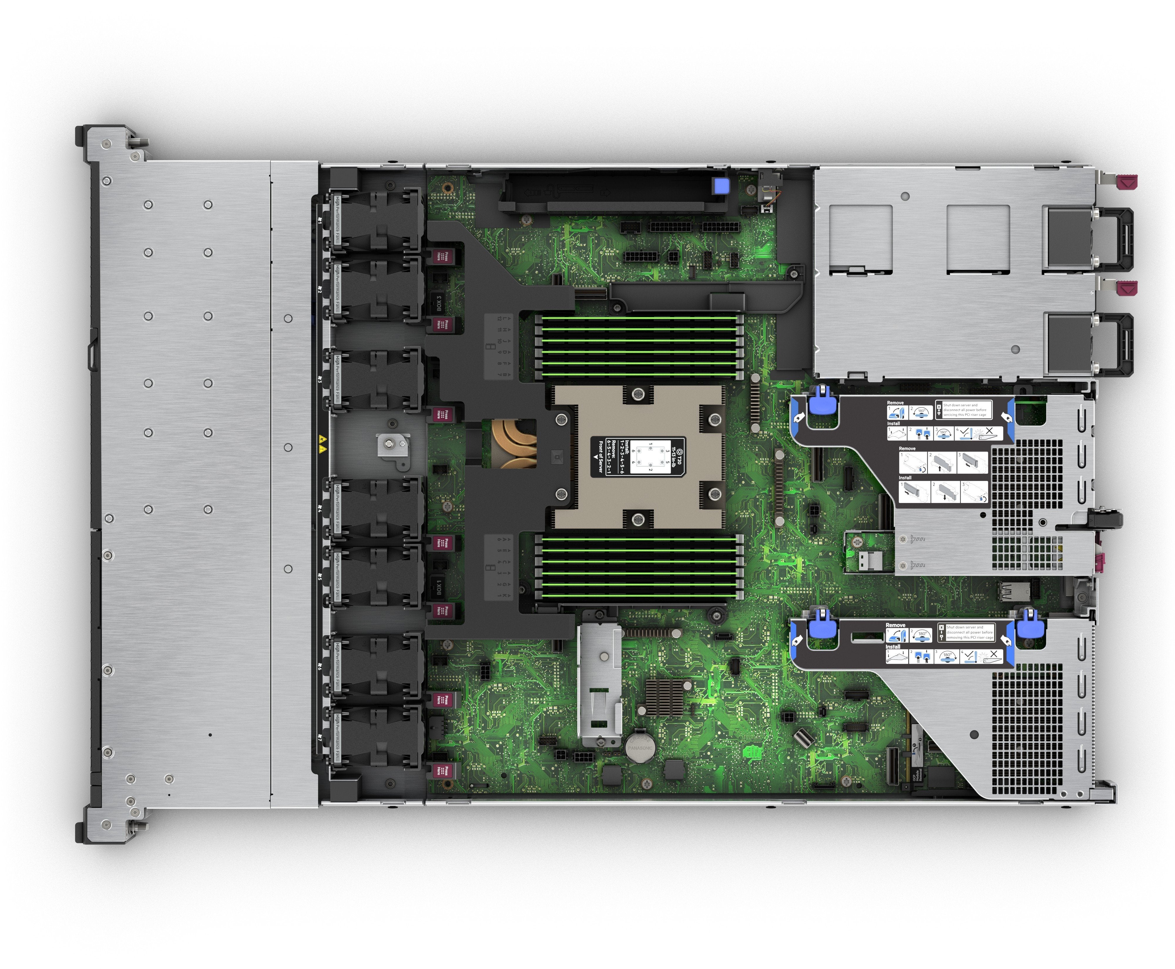 EAN 190017767734 - HPE ProLiant DL325 Gen11 9224 2.5GHz 24c 64GB-R 8SFF MR408i-o 2x480GB SATA SSD 2x1000W RPS EU Server servi imagen 3
