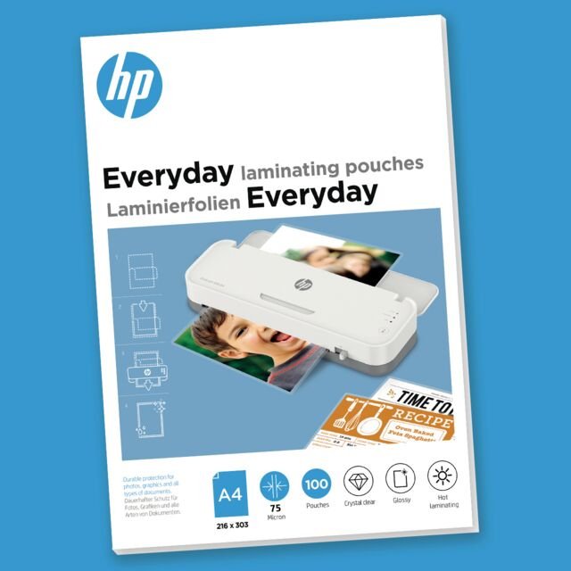 Hp Laminierfolien Everyday A4 75 Micron 100x