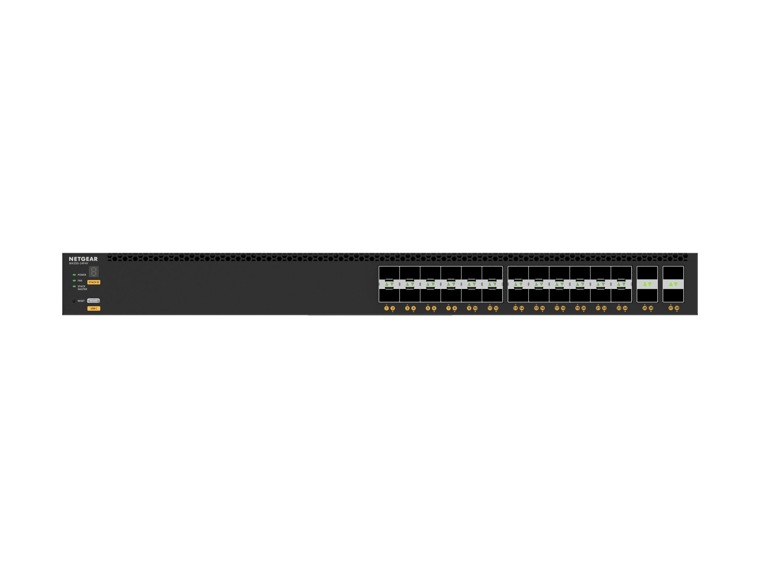 Switch Netgear M4350-24f4v Gestionado L3 Ninguno 1u Negro