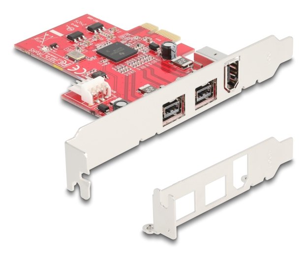 Delock Pci Express X1 Tarjeta A 2 X Extern Firewire B + 1 X Extern Firewire A