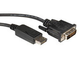 Roline Displayport Cable Dp St - Dvi St Schwarz 2m