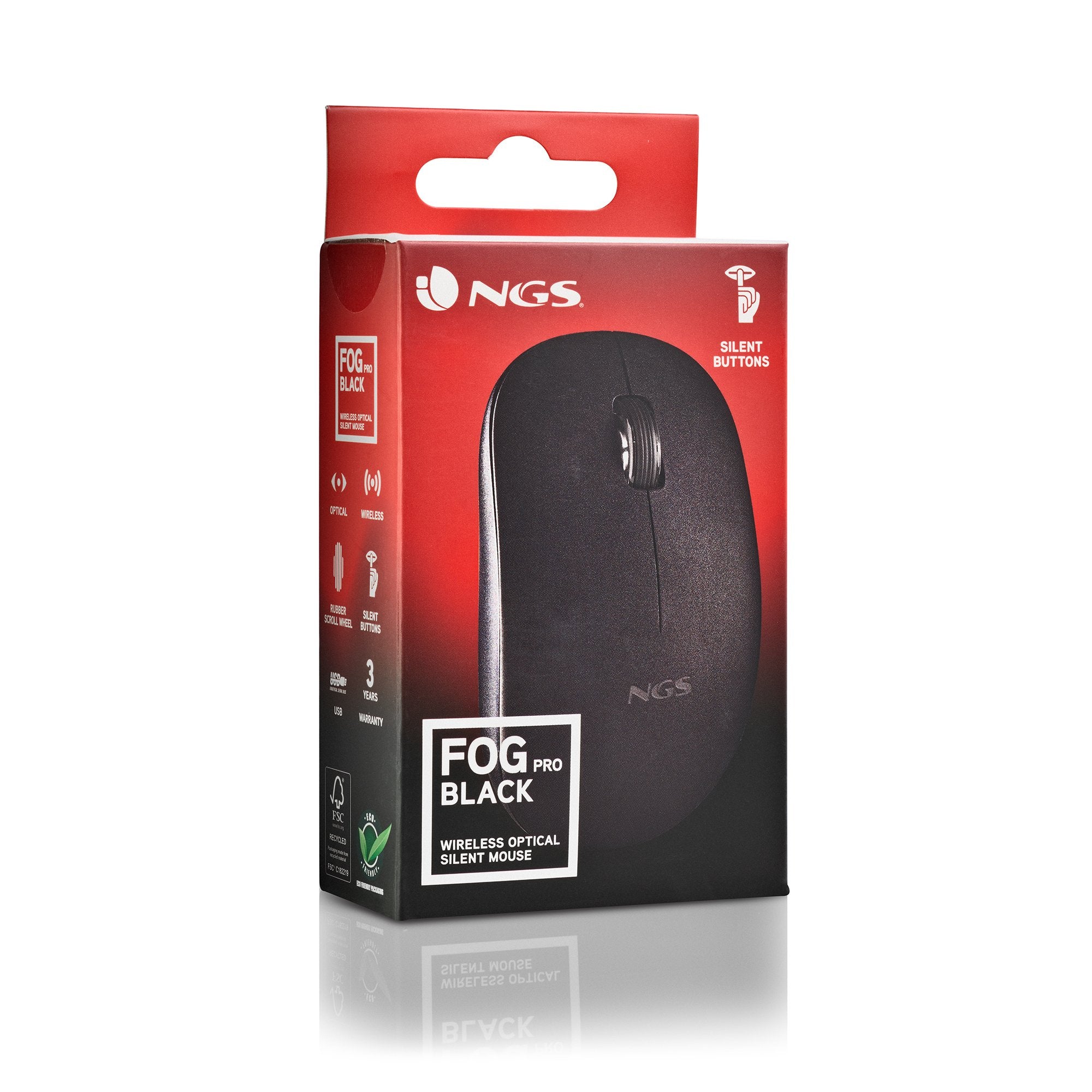 EAN 8435430624878 - NGS FOG PRO ratón Oficina Ambidextro RF inalámbrico Óptico 1000 DPI imagen 5