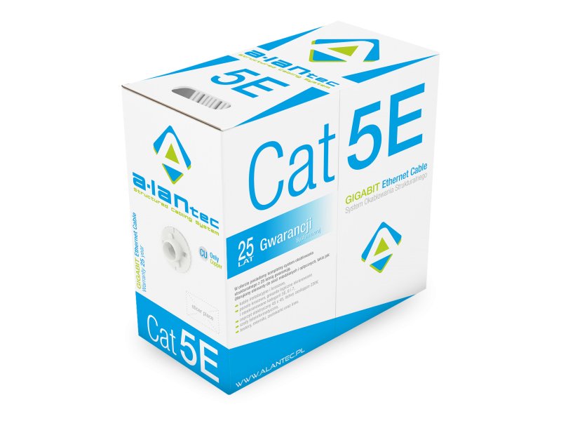 EAN 5901738551480 - Alantec KIU5LINKA305 cable de red Blanco 305 m Cat5e U/UTP (UTP) imagen 1