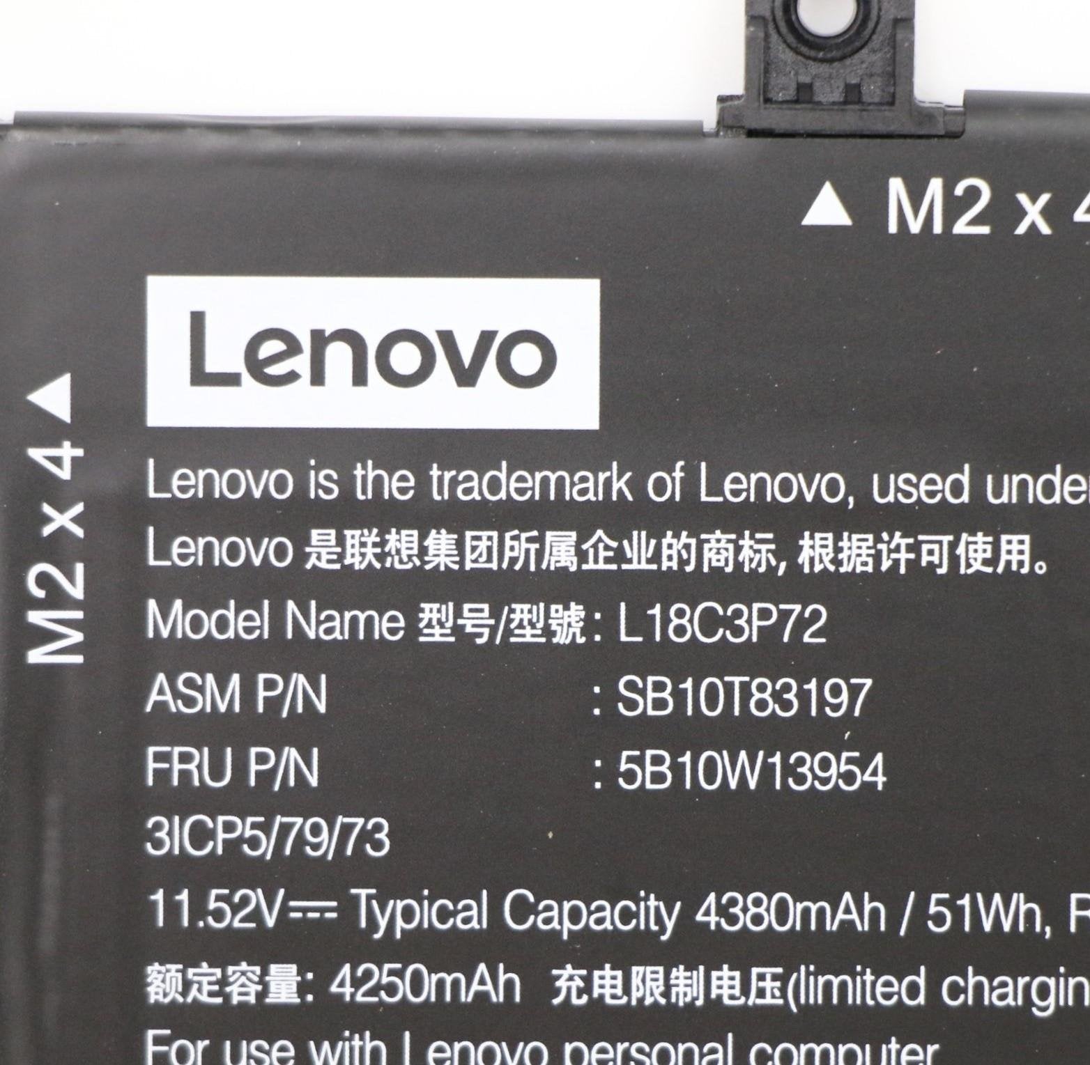 Internal, 3c, 50wh, Liion, Cxp - 5b10w13954, Battery, Lenovo - Warranty: 3m