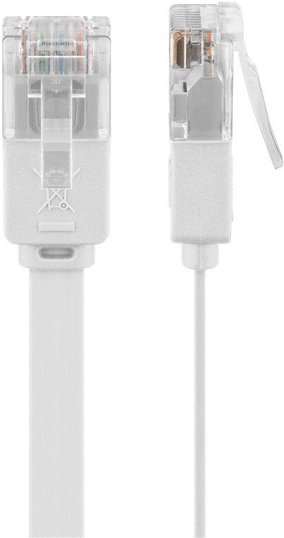 Goobay 93358 Cable De Red Blanco 1 M Cat5e U/Utp (Utp) Blanco, 1 M, Cat5e, U/Utp (Utp), Rj-45, Rj-45