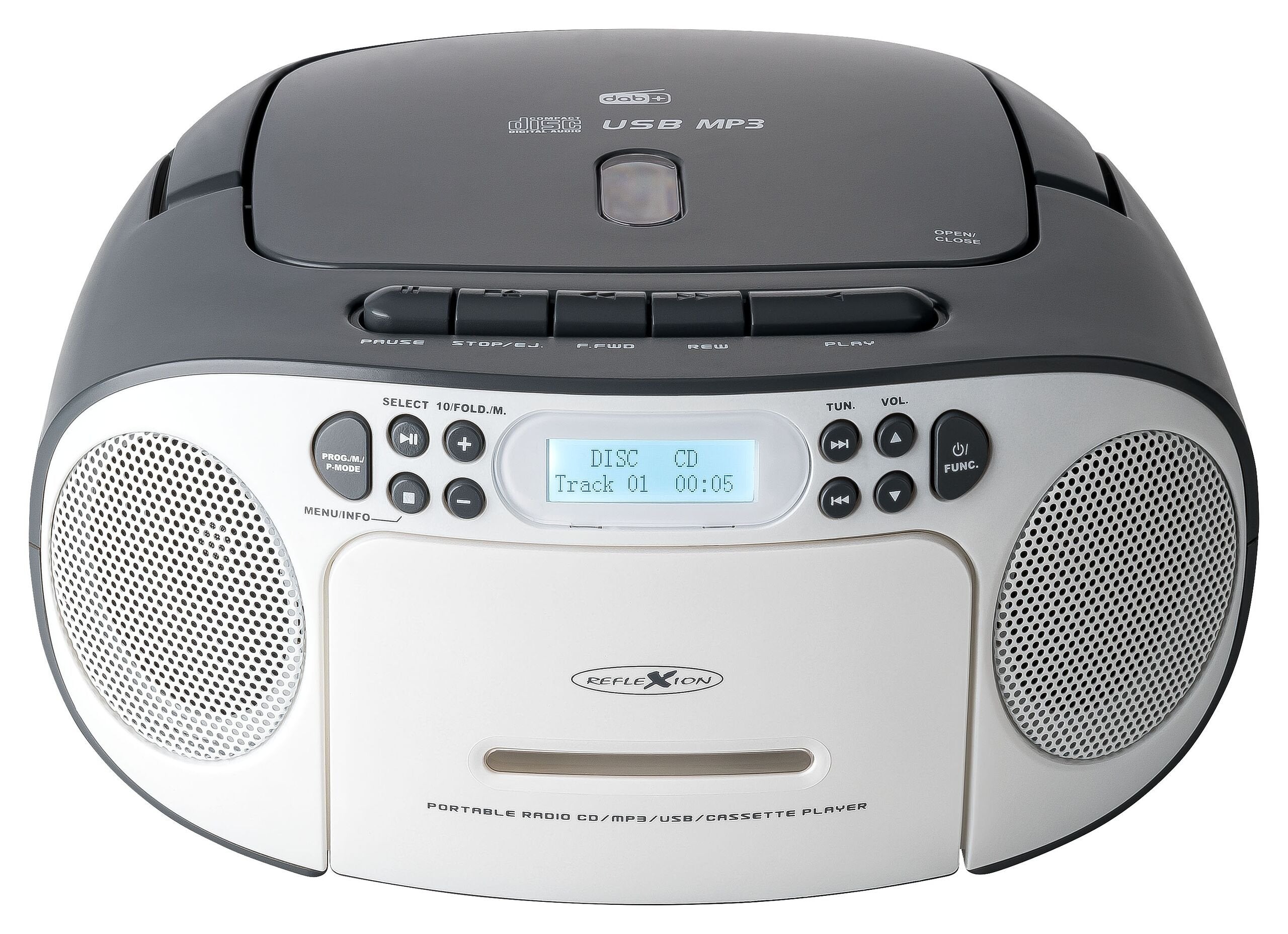 Reflexion Rcr2260dab Boombox Weiá/Grau