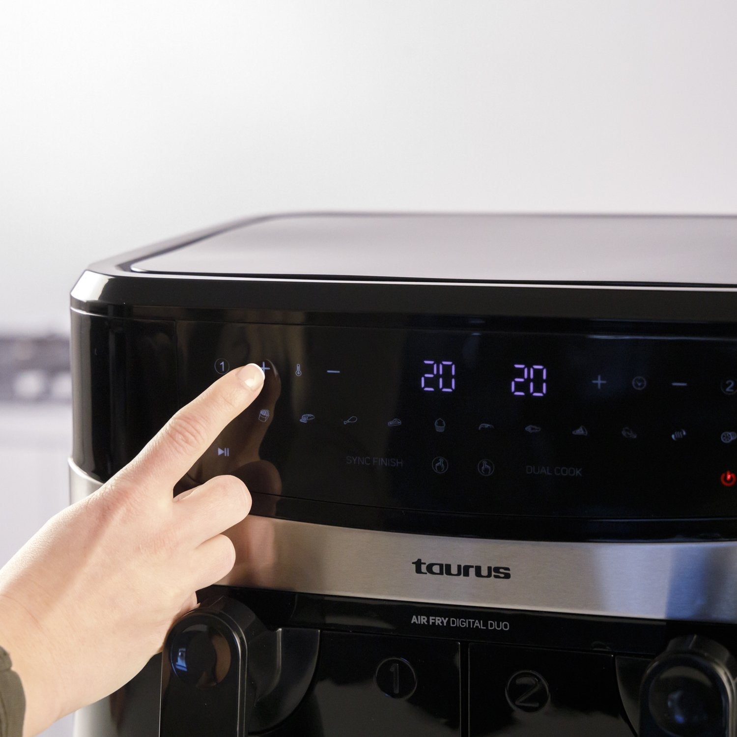 Freidora De Aire Taurus 973980000 Air Fry Digital Duo 9l 2600w Negro