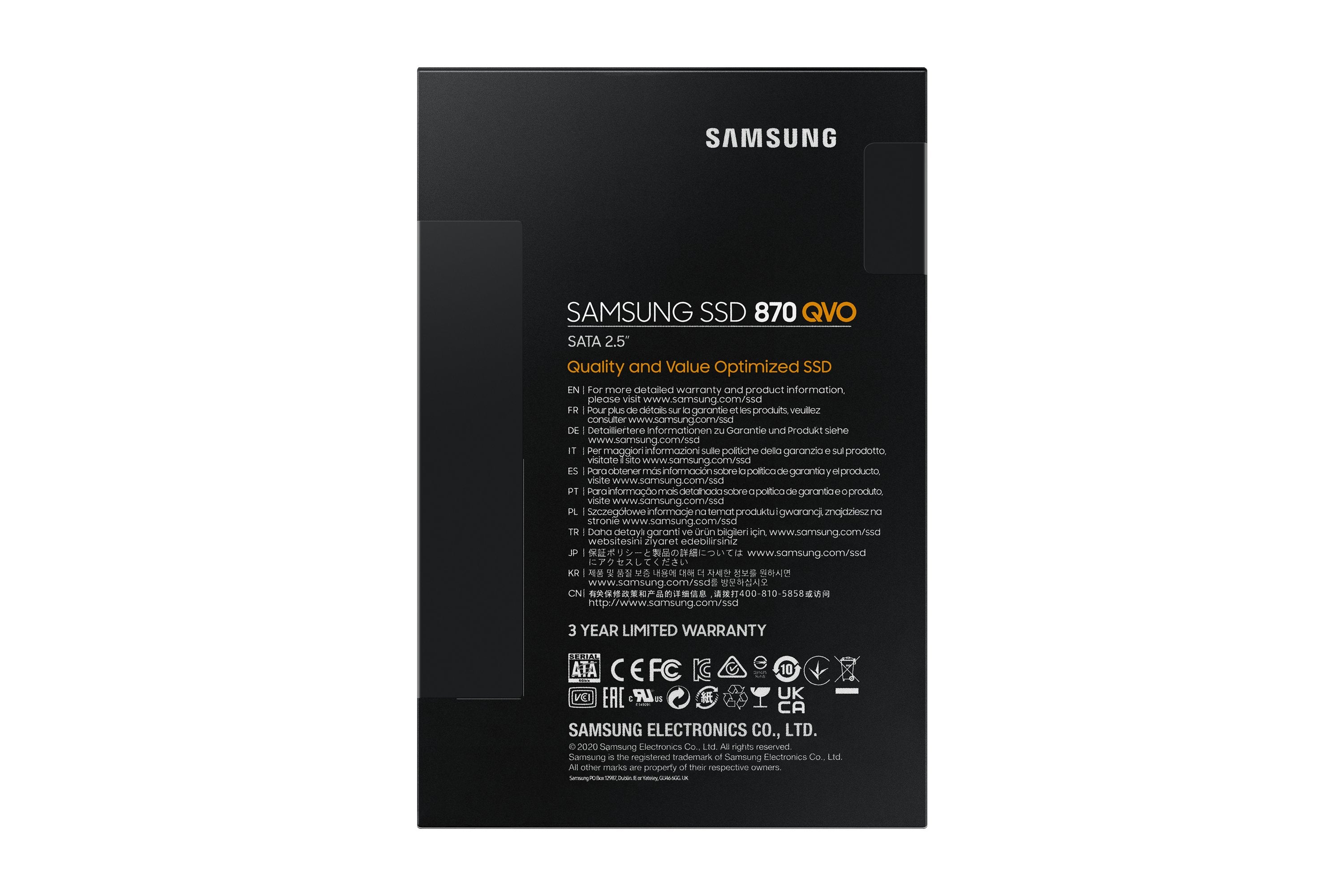 EAN 8806090396007 - Samsung MZ-77Q2T0 2 TB 2.5" Serial ATA III V-NAND MLC imagen 7