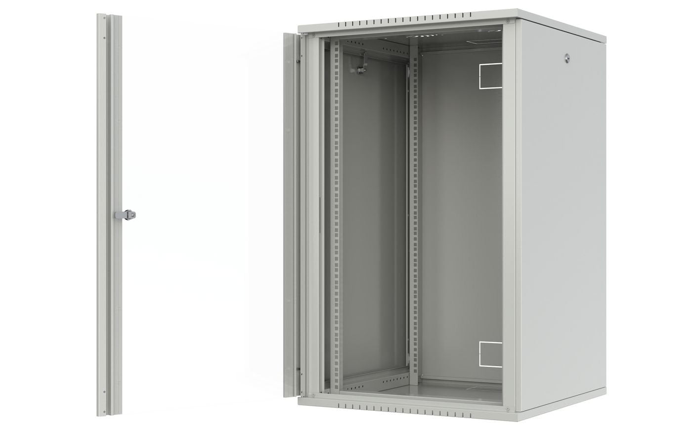Quick Assembly Flat Pack 19"  20u Rack Wall Mount W:600 X