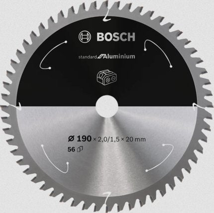 Hoja De Sierra Circular Bosch Estándar Para Aluminio, 190 Mm