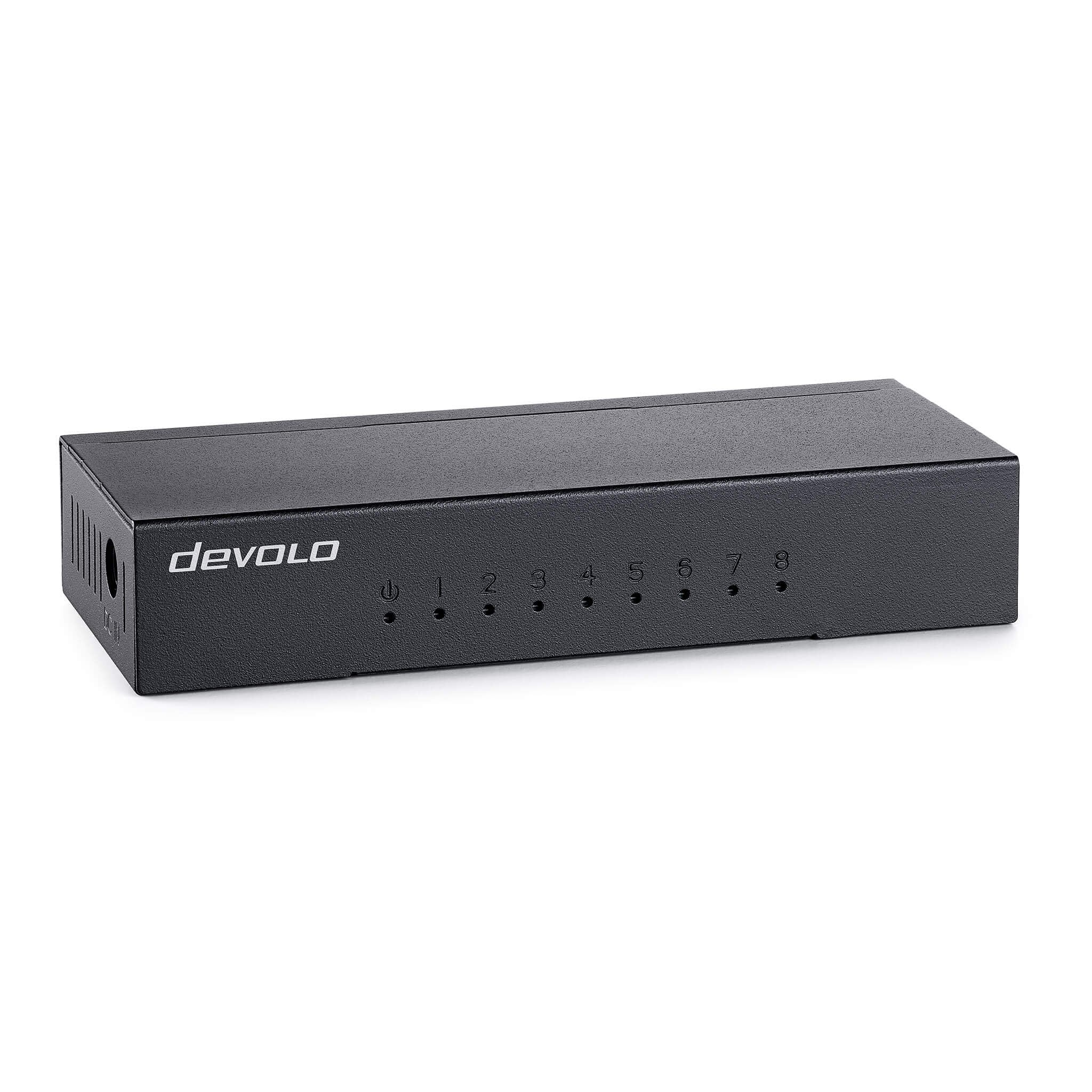 EAN 4250059672345 - Devolo 7234 switch No administrado Gigabit Ethernet (10/100/1000) Escritorio Negro imagen 1