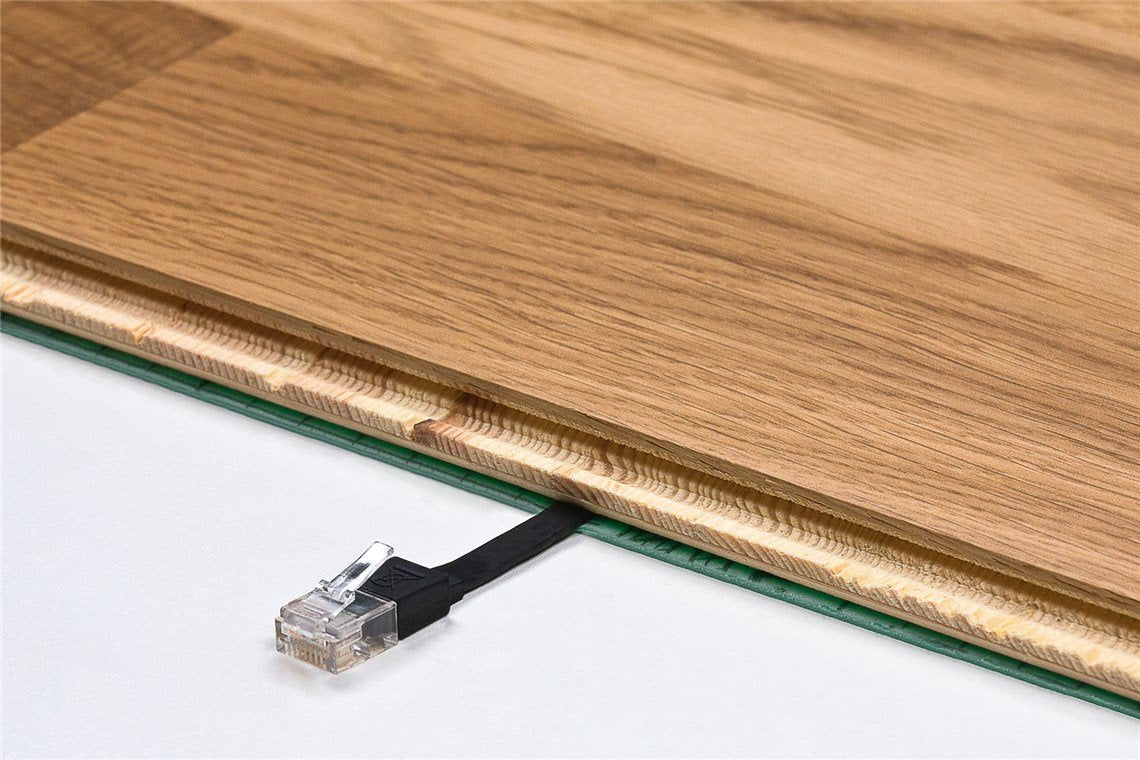 Latiguillo Cat 6, U-Utp,  2.00 M, Violeta, Plano Cu-Pvc