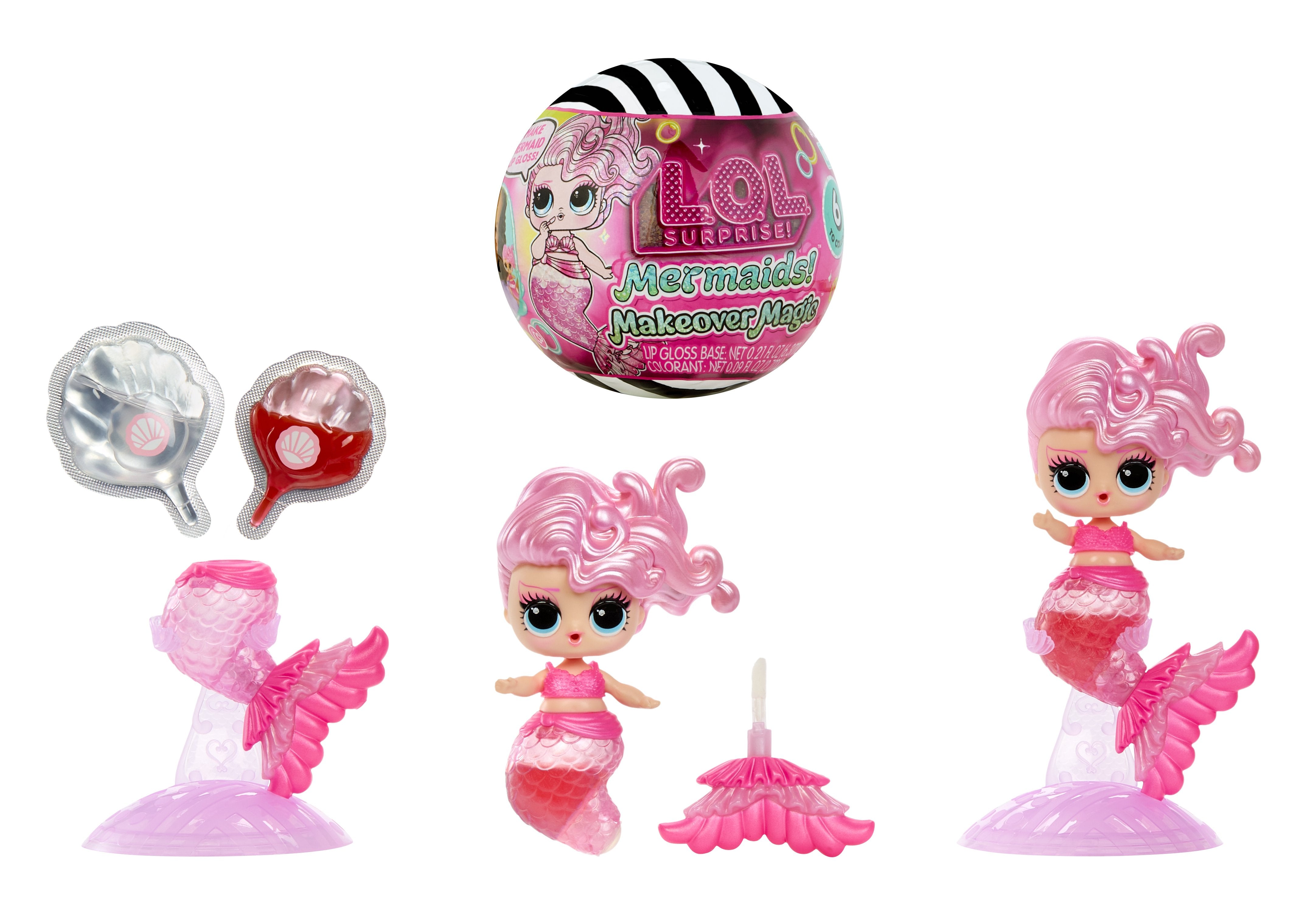 Mga Entretenimiento L.O.L. ¡Sirenas Sorpresa! Makeover Magic Tots, Figura De Juguete Artículos Surtidos, Una Figura 596301-Euc