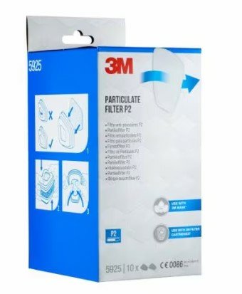 3m Filter Para Atemschutzmasken 5925 P2 En 143:2021, 10 Paar