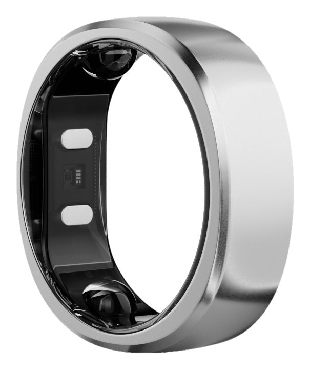 Anillo Inteligente Ringconn Gen2 Para Mujeres Y Hombres - Portátil Para El Seguimiento Del Sueño Y La Actividad Física - Frecuencia Cardíaca - Color Plata, Talla 7