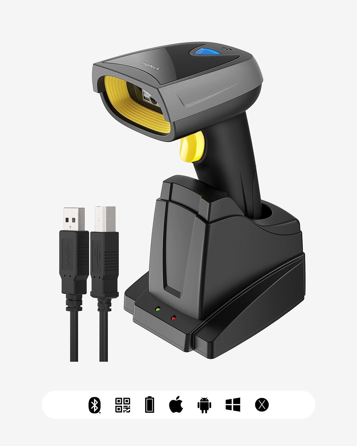 Inateck Barcodescanner 52 Negro [Bcm-52_negro]