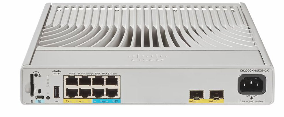 Cisco Catalyst C9200cx-8uxg-2x-E Switch Gestionado L2/L3 Energía Sobre Ethernet (Poe) Gris