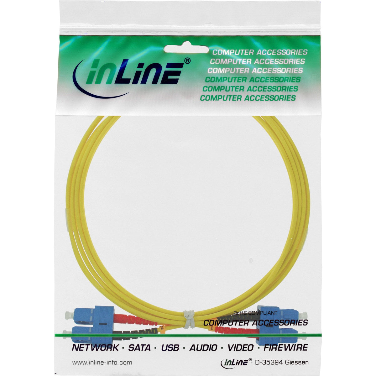 Cable Dúplex De Fibra Óptica Inline Sc/Sc 9/125 ?M Os2 7,5 M