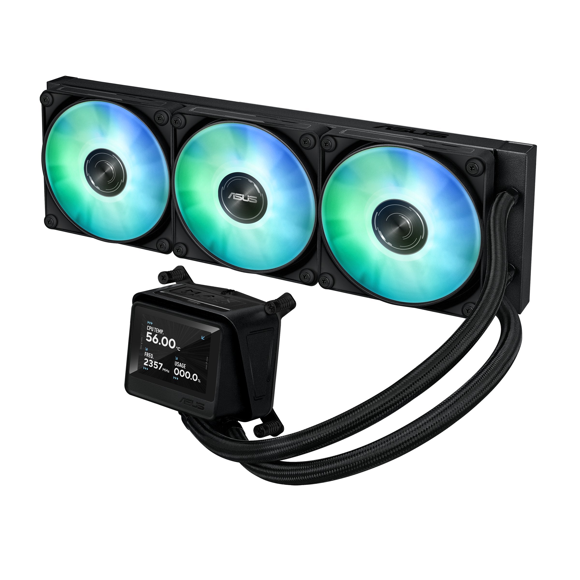 EAN 4711636154529 - ASUS MAX GAMING LC 360 ARGB LCD Procesador Sistema de refrigeración líquida todo en uno 12 cm Negro imagen 3