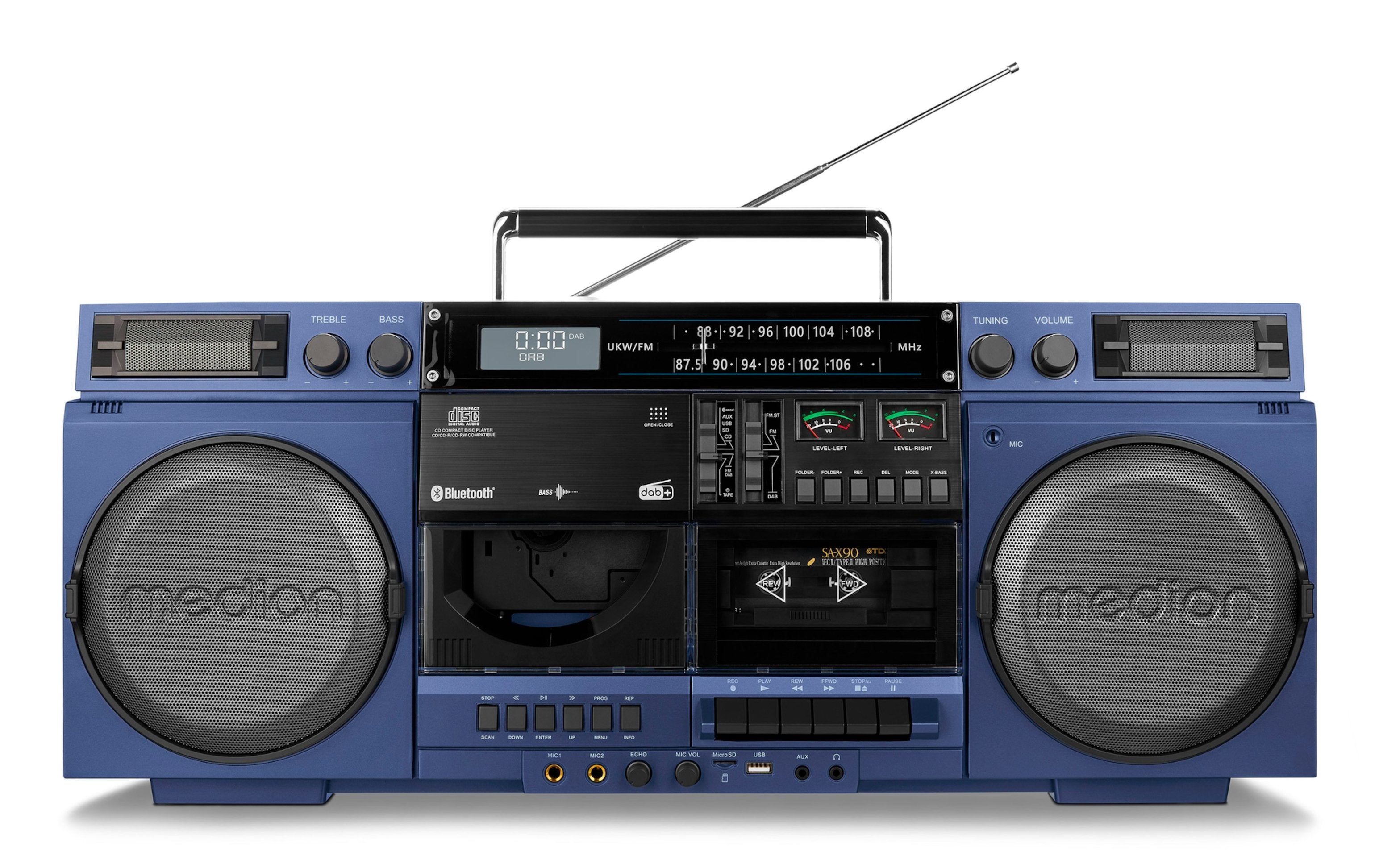 Medion Life® P66538 Retro-Boombox Blau