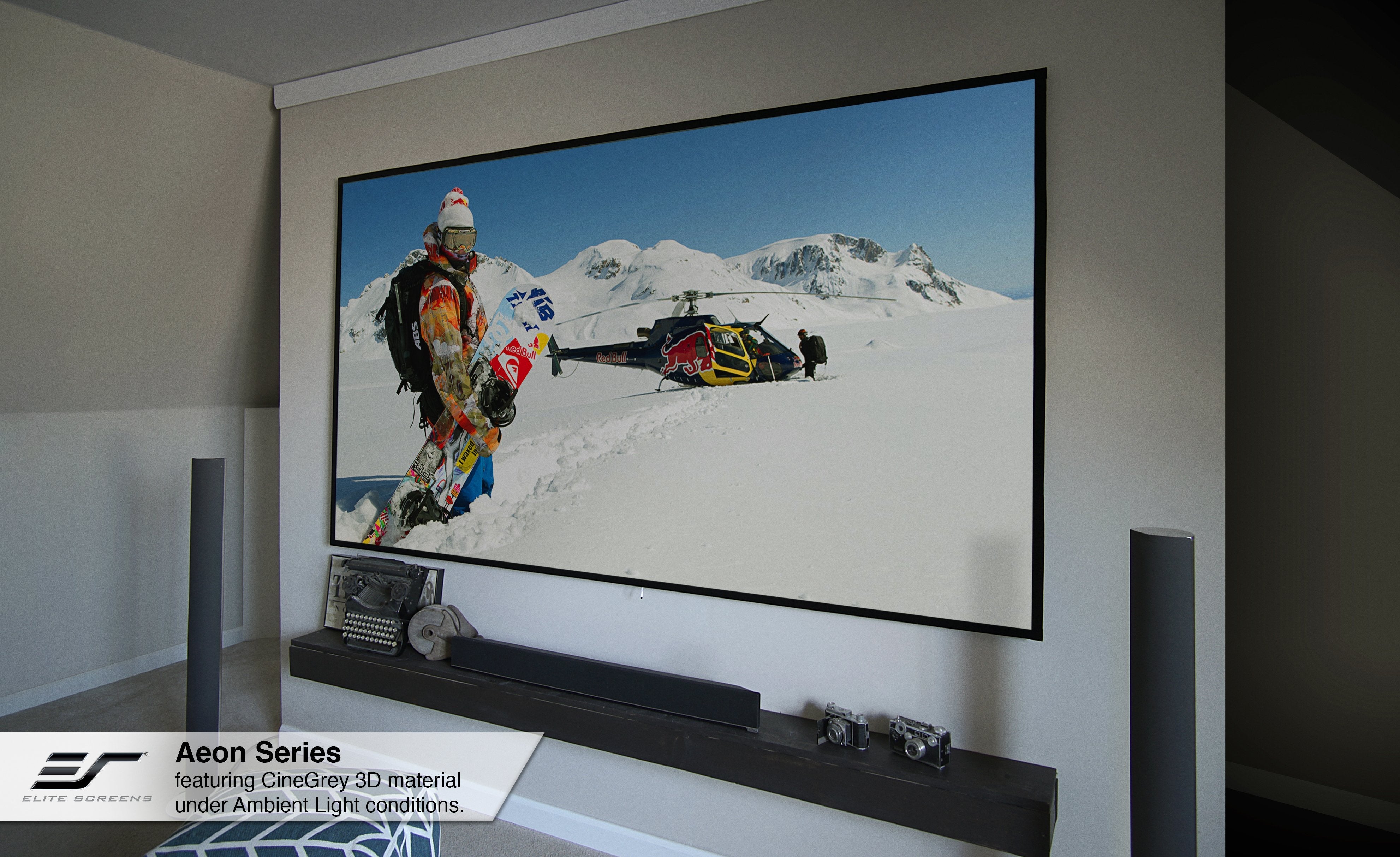 Pantalla De Proyección Elite Screens Aeon Cinegrey 3d  2,54 M (100") 16:9 Ar100dhd3