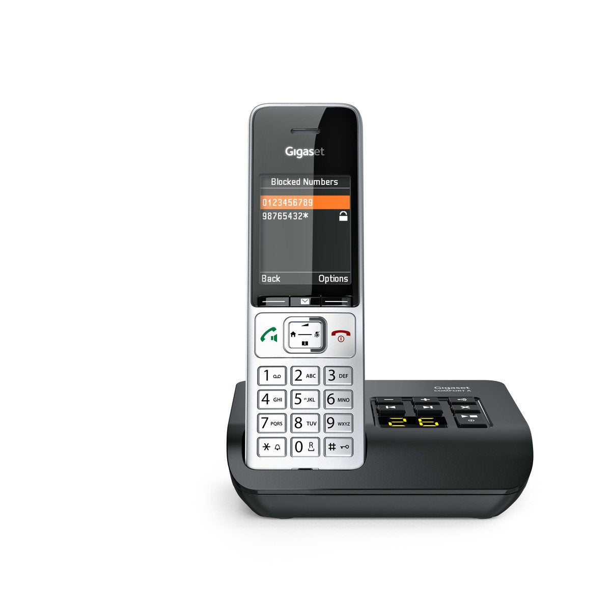 EAN 4250366866628 - Gigaset COMFORT 500A Teléfono DECT/analógico Identificador de llamadas Negro, Plata imagen 8