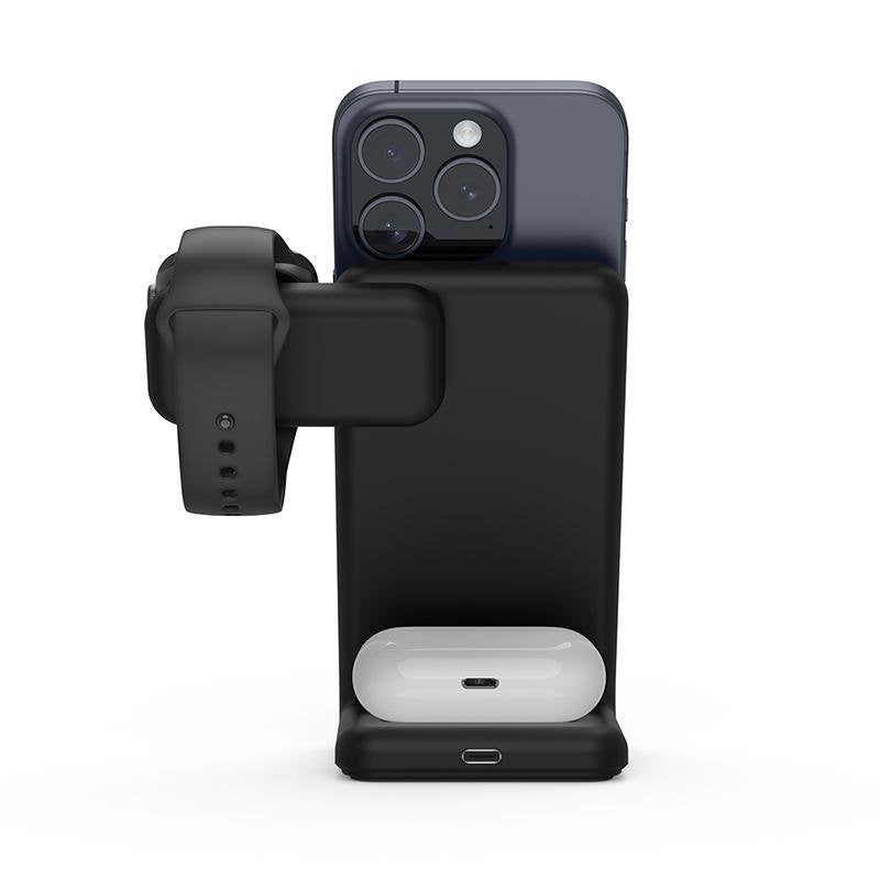 EAN 5904310703529 - Crong CRG-MSPS-BLK cargador de dispositivo móvil Reloj inteligente Negro Lightning, USB Cargador inalámbr imagen 5