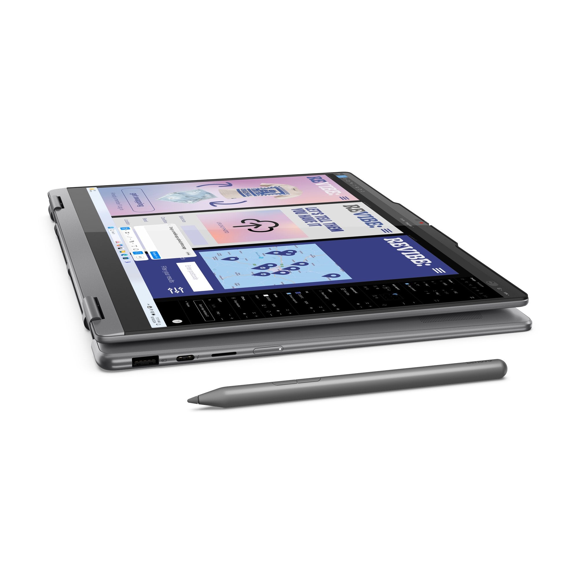 Yoga 7 14ill10 2in1 Core Ultra 5 U5-226v Lnl 16 512 14  2.8k Oled Integrada Luna Grey Pen W11