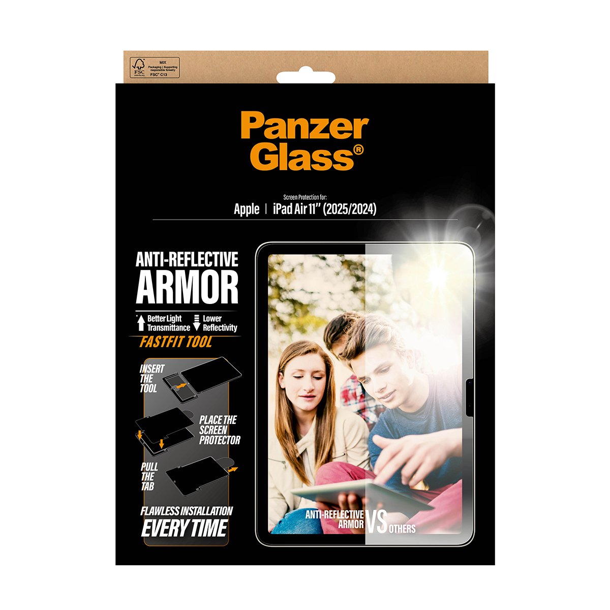 EAN 5715685030598 - PanzerGlass ® Anti-Reflective Armor Screen Protector iPad Air 11" (2024-2026) | Ultra-Wide Fit w. Fastfit imagen 3