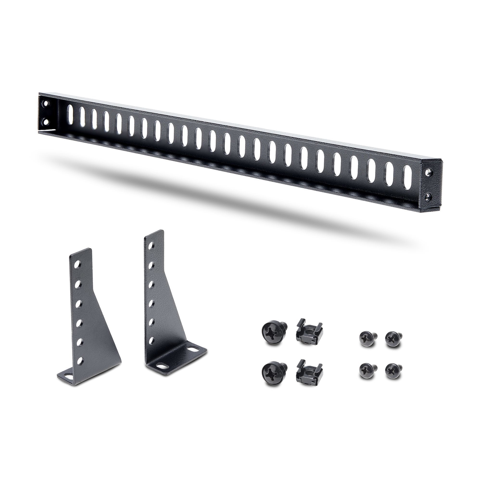 Startech Barra 1u De Amarre Horizontal Para Gestión De Cables En Rack - Para Racks De 19" - Profundidad Ajustable - Guía Horizontal Para Paneles De Parcheo / Switches / Pdus