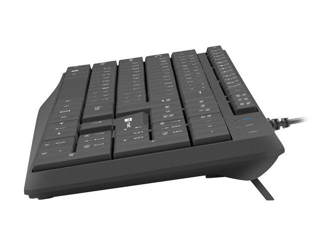 Teclado Ingles Natec Nautilus Us Slim Negro Nkl-1950