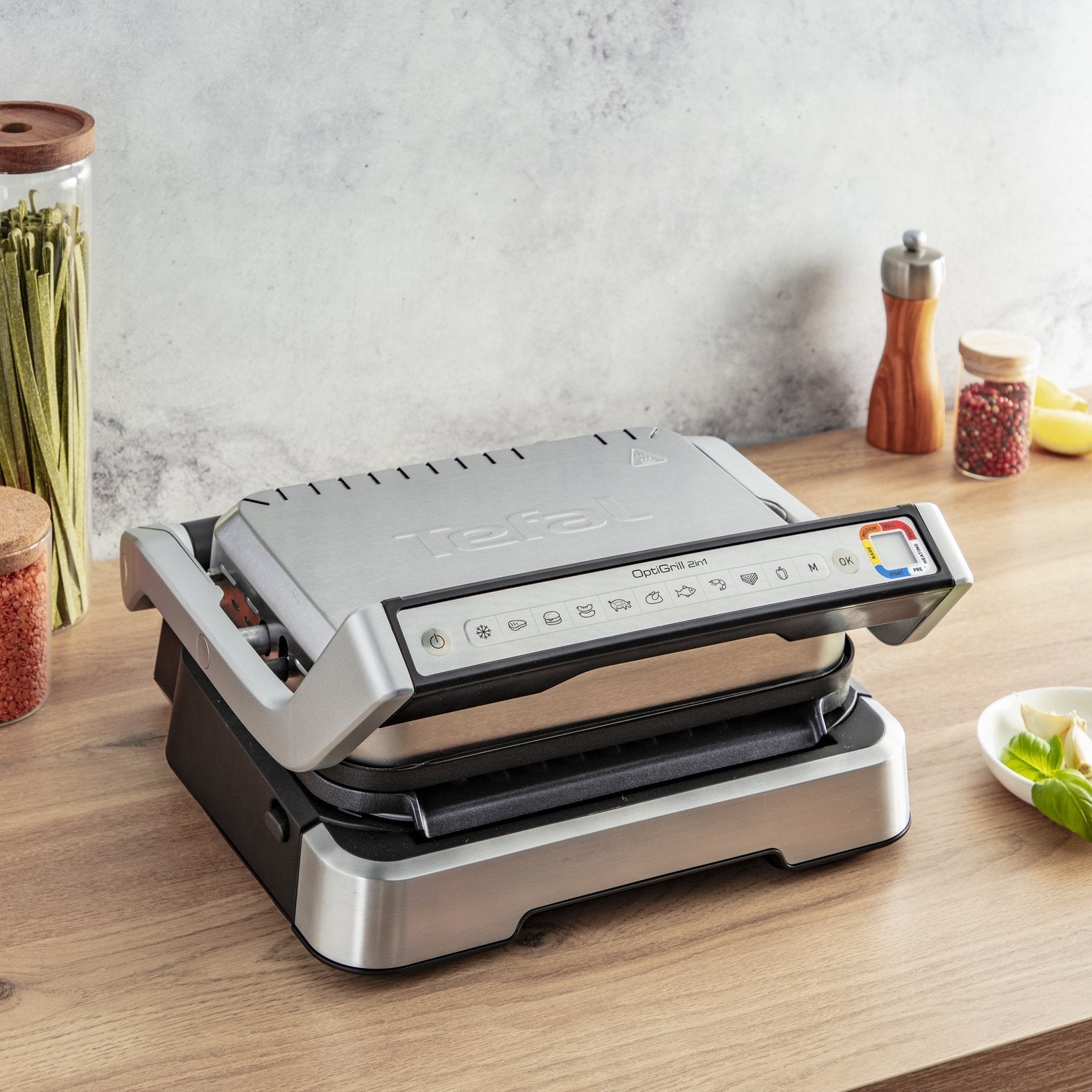 Tefal Optigrill 2in1 Gc772d10 Parrilla Eléctrica De Contacto
